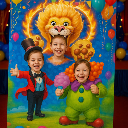 Circus Theme Photo Cutout Hanging for Photo Prop - 1 PC