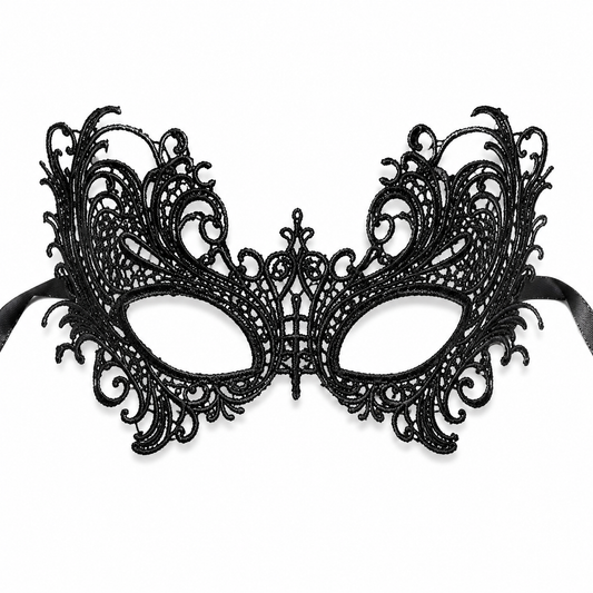 Masquerade Wild Butterfly Black Wired Eye Masks - 1PC - Wanna Party - front