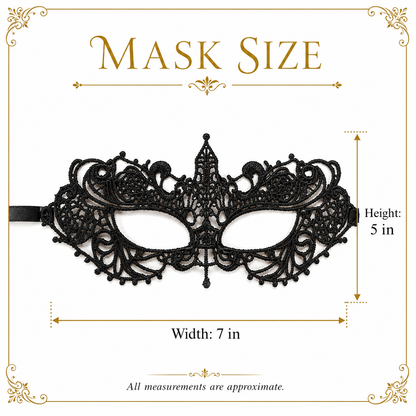 Masquerade Venetian Style Theater Masquerade Mask for Men and Wom... - Wanna Party - side