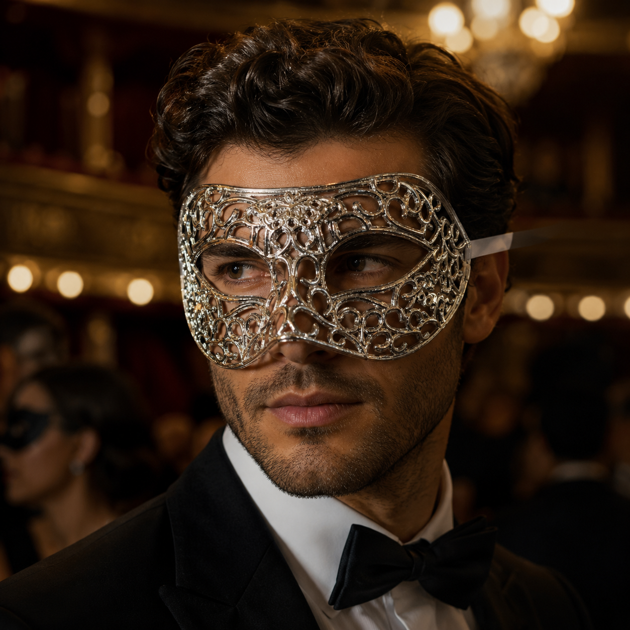 Masquerade Venetian Style Mask - Unisex