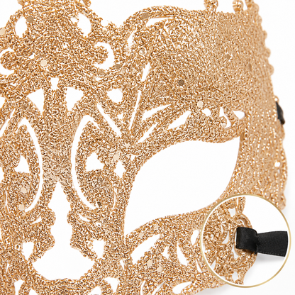 Glitter Fashion Eye Mask Rose Gold - 1PC