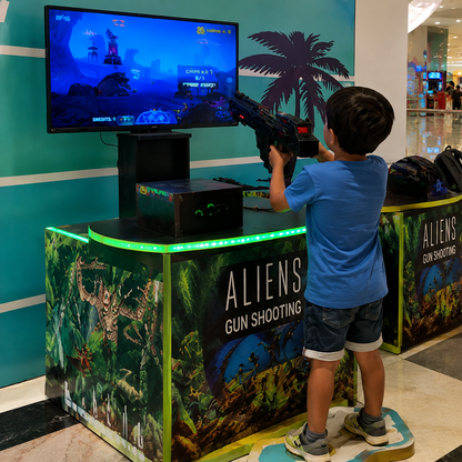 Alien Gun Shooting Kids Activity for Rent