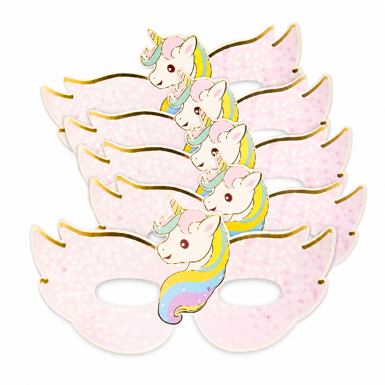 Unicorn Theme Paper Eye Mask - 6 PC