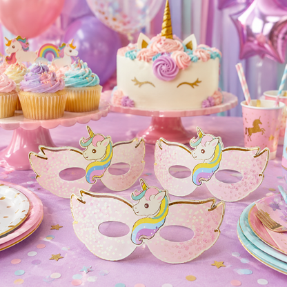 Unicorn Theme Paper Eye Mask - 6 PC