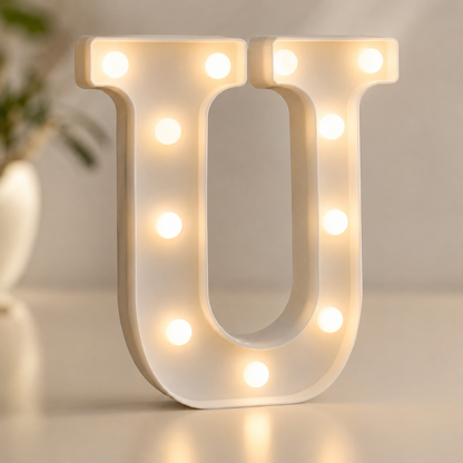 LED Marquee Letter U Lights