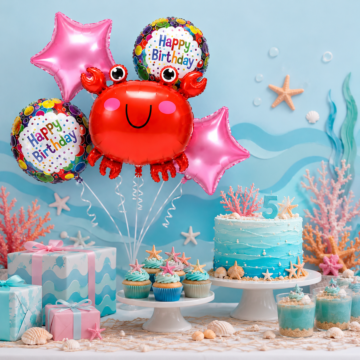 Ocean Animals Balloon Set of 5
