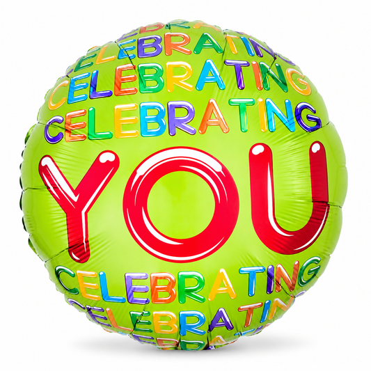 Celebrating You Foil Balloon 18 Inch – Party Decoration