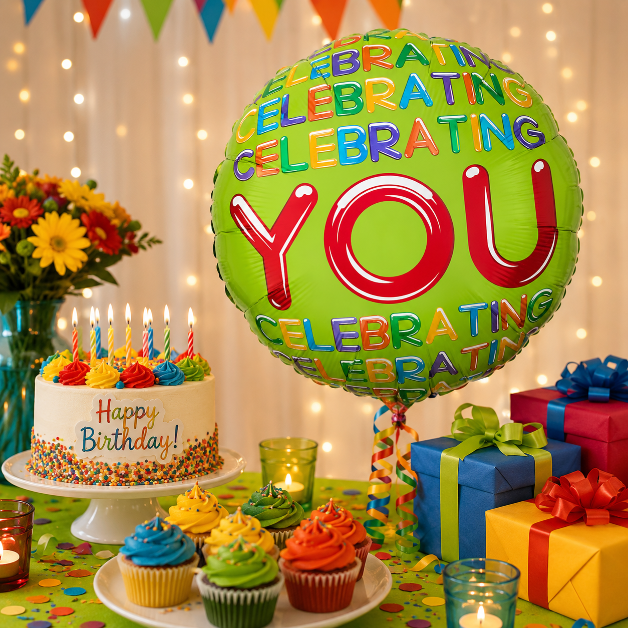Celebrating You Foil Balloon 18 Inch – Party Decoration