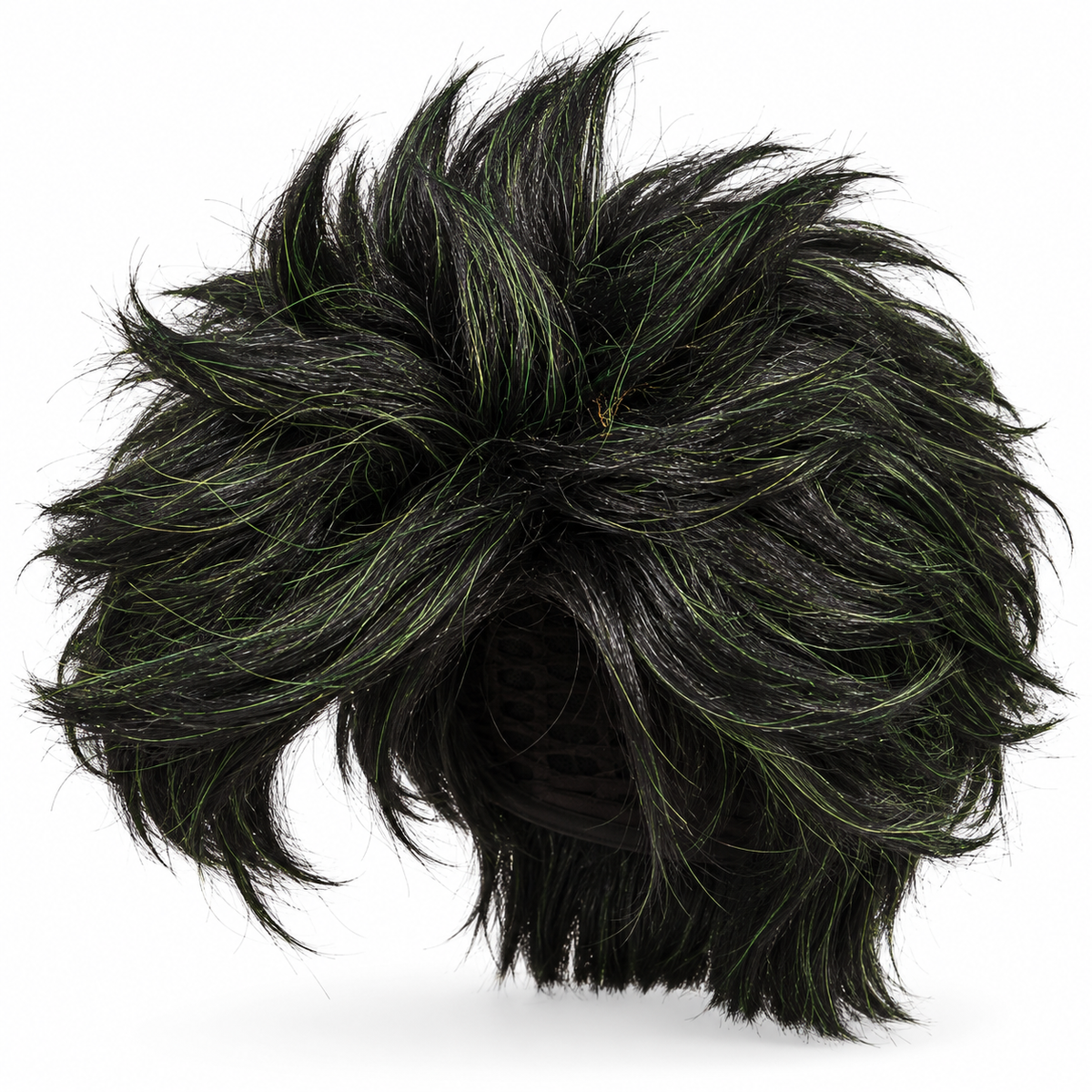 Dark Green Short Messy Wig | Cosplay Fancy Dress Hair Wig for Halloween, Fantasy Characters & Theme Parties