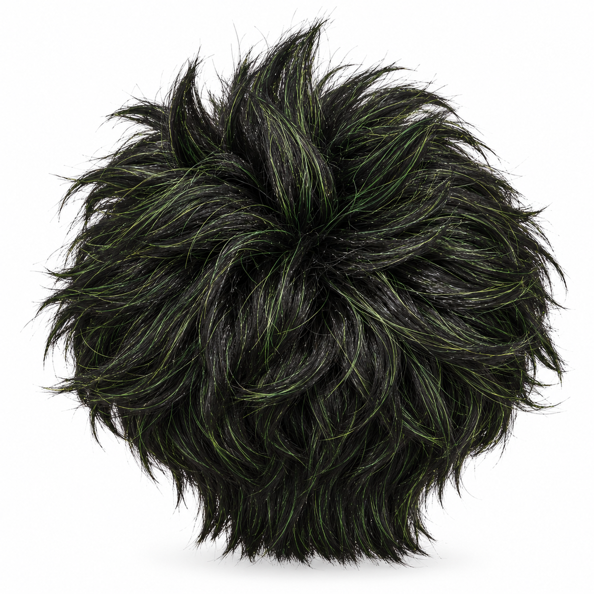 Dark Green Short Messy Wig | Cosplay Fancy Dress Hair Wig for Halloween, Fantasy Characters & Theme Parties
