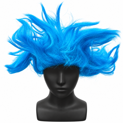 Poppy Blue Cosplay Wig | Blue Fancy Dress Hair Wig for Halloween, Character Costumes & Theme Parties