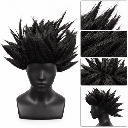Poppy Black Cosplay Wig | Black Fancy Dress Hair Wig for Halloween, Character Costumes & Theme Parties