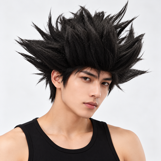 Poppy Black Cosplay Wig | Black Fancy Dress Hair Wig for Halloween, Character Costumes & Theme Parties