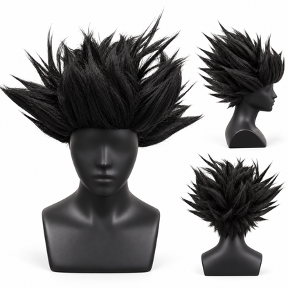 Poppy Black Cosplay Wig | Black Fancy Dress Hair Wig for Halloween, Character Costumes & Theme Parties