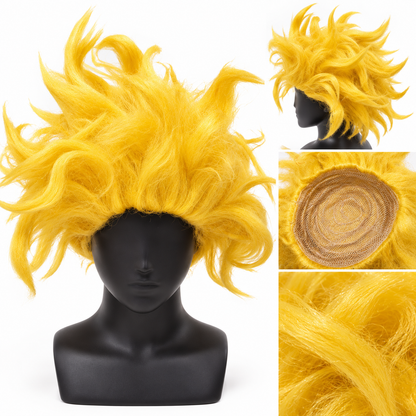 Poppy Yellow Cosplay Wig | Yellow Fancy Dress Hair Wig for Halloween, Character Costumes & Theme Parties