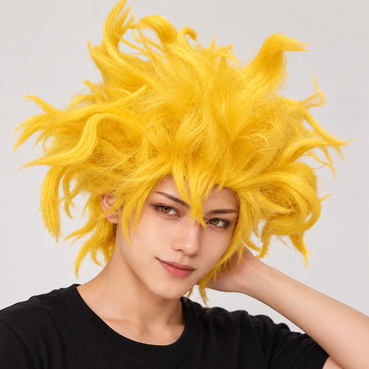 Poppy Yellow Cosplay Wig | Yellow Fancy Dress Hair Wig for Halloween, Character Costumes & Theme Parties