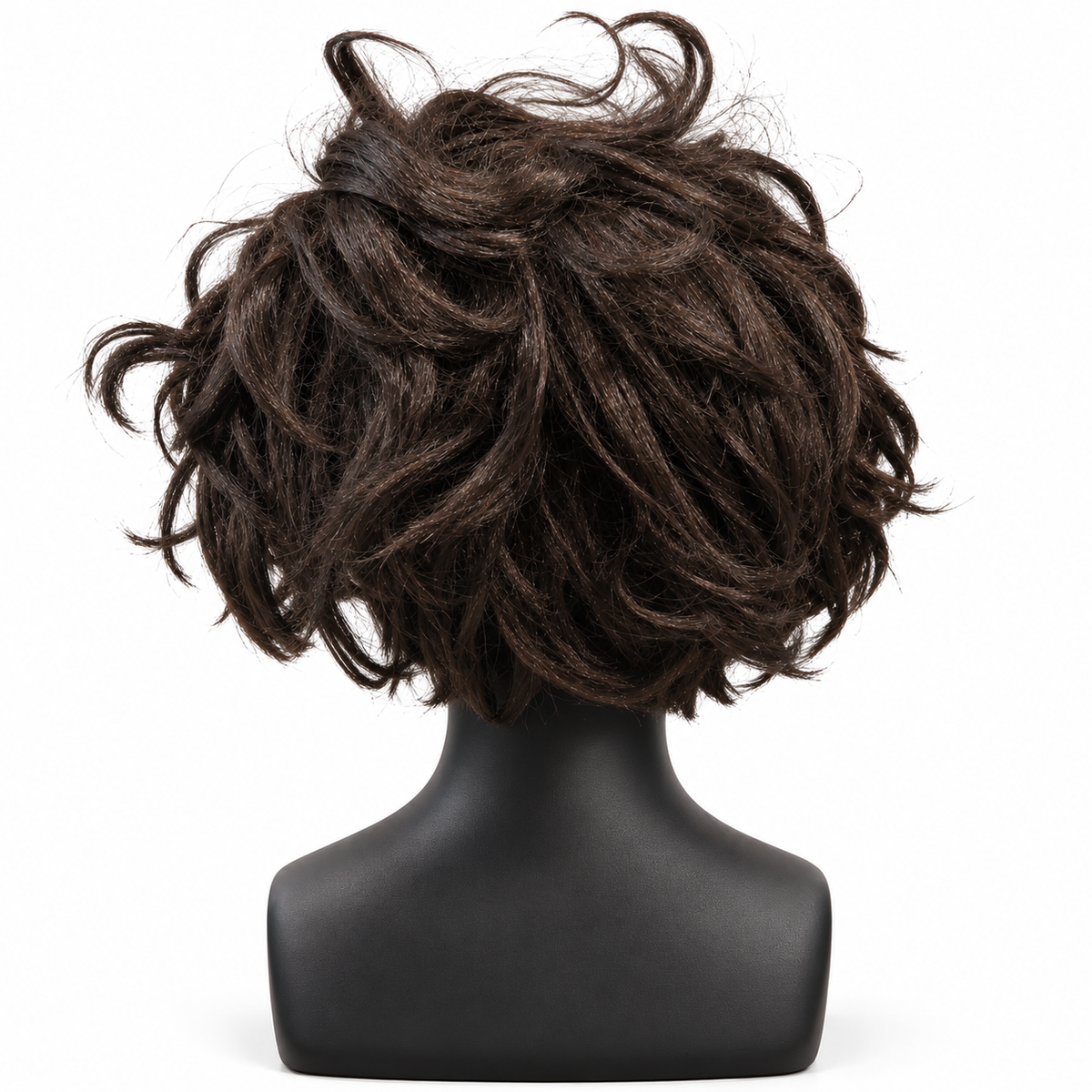Black Short Curly Wig | Fancy Dress Hair Wig for Halloween, Cosplay, Retro Theme Parties & Costume Events