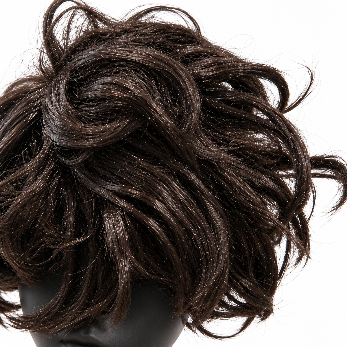 Black Short Curly Wig | Fancy Dress Hair Wig for Halloween, Cosplay, Retro Theme Parties & Costume Events