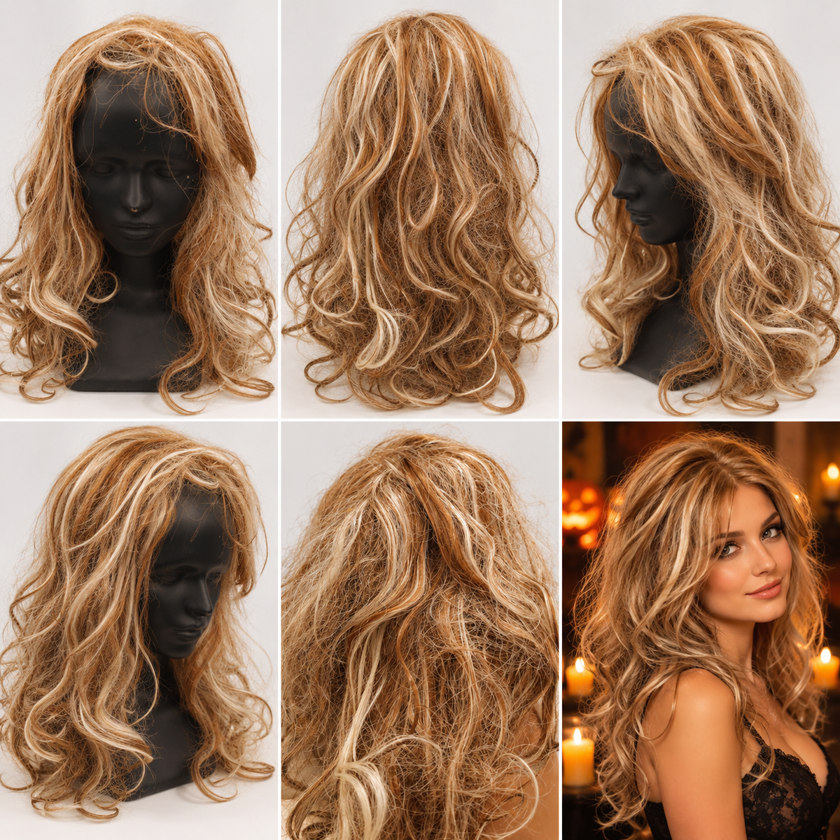 Poppy Brown Cosplay Long Wig | Fancy Dress Hair Wig for Halloween, Cosplay, Theme Parties & Costume Events