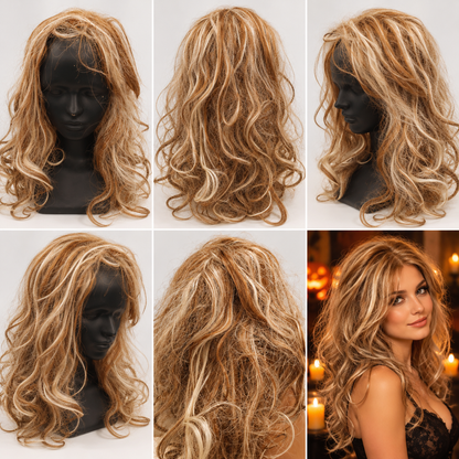 Poppy Brown Cosplay Long Wig | Fancy Dress Hair Wig for Halloween, Cosplay, Theme Parties & Costume Events