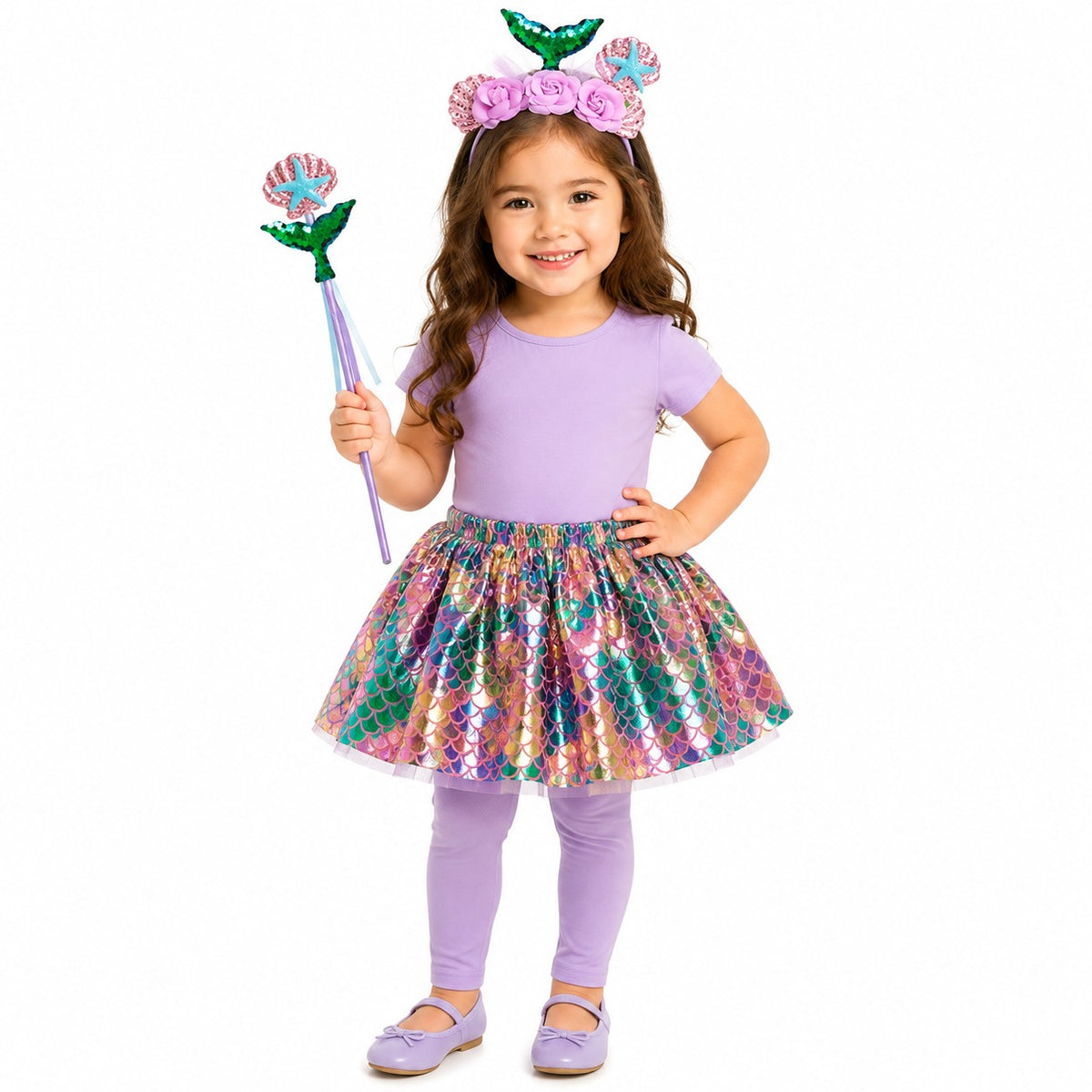 Mermaid Purple Tutu 3PC Set