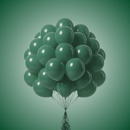 Dark Green Latex Balloons 10" - 20PC