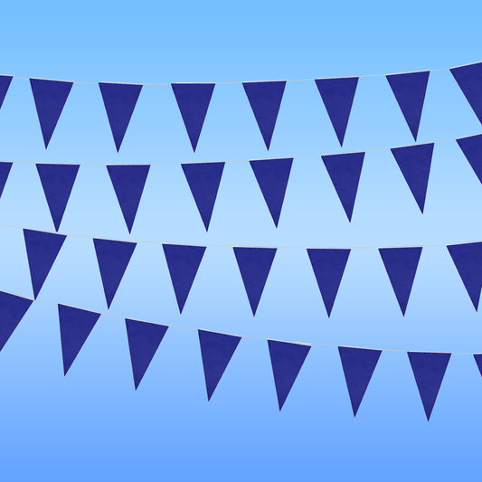 Dark Blue Bunting Banner - Over 6 FT