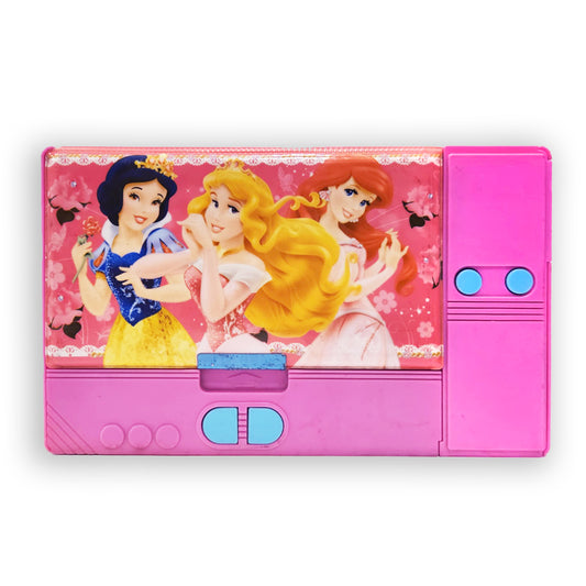 Disney Princess Dual Side Pencil Box with Multi Organizer - 1PC