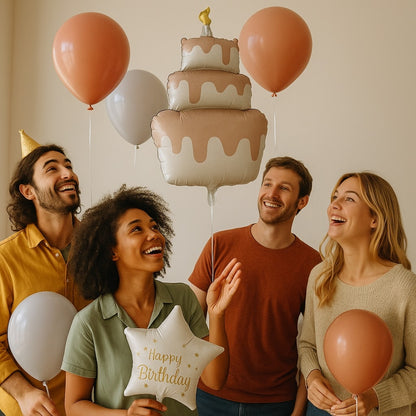 Dripping Chocolate Cake Balloon Set - 9PC