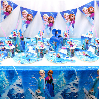 Frozen Theme Table Cover - 52 inches X 86 inches - 1PC