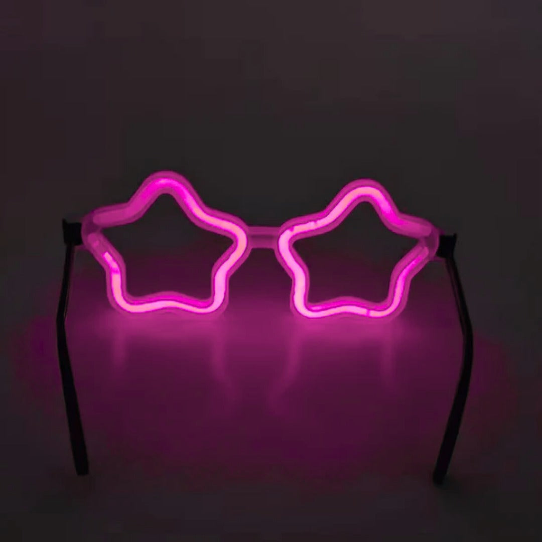 Glow in the Dark Assorted Colour Star Shaped Shades  - 1PC