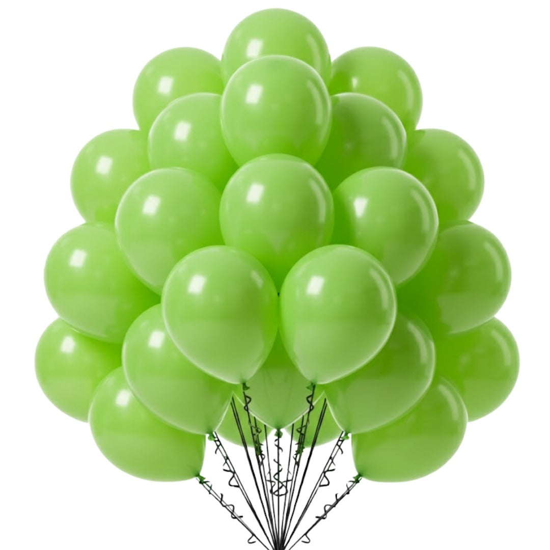 Light Green Latex Balloons 10" - 20PC