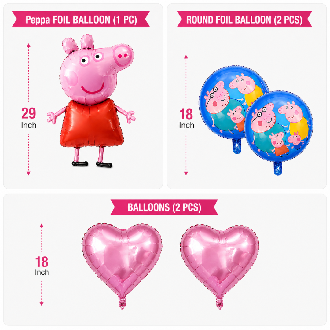 Peppa Pig Balloon Set - 5PC