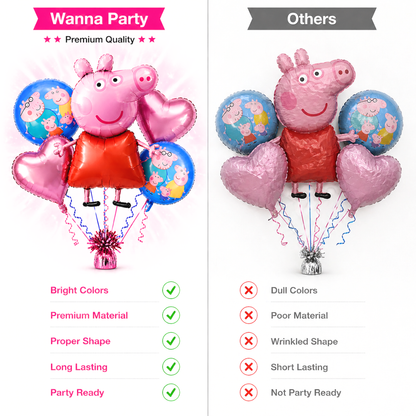 Peppa Pig Balloon Set - 5PC
