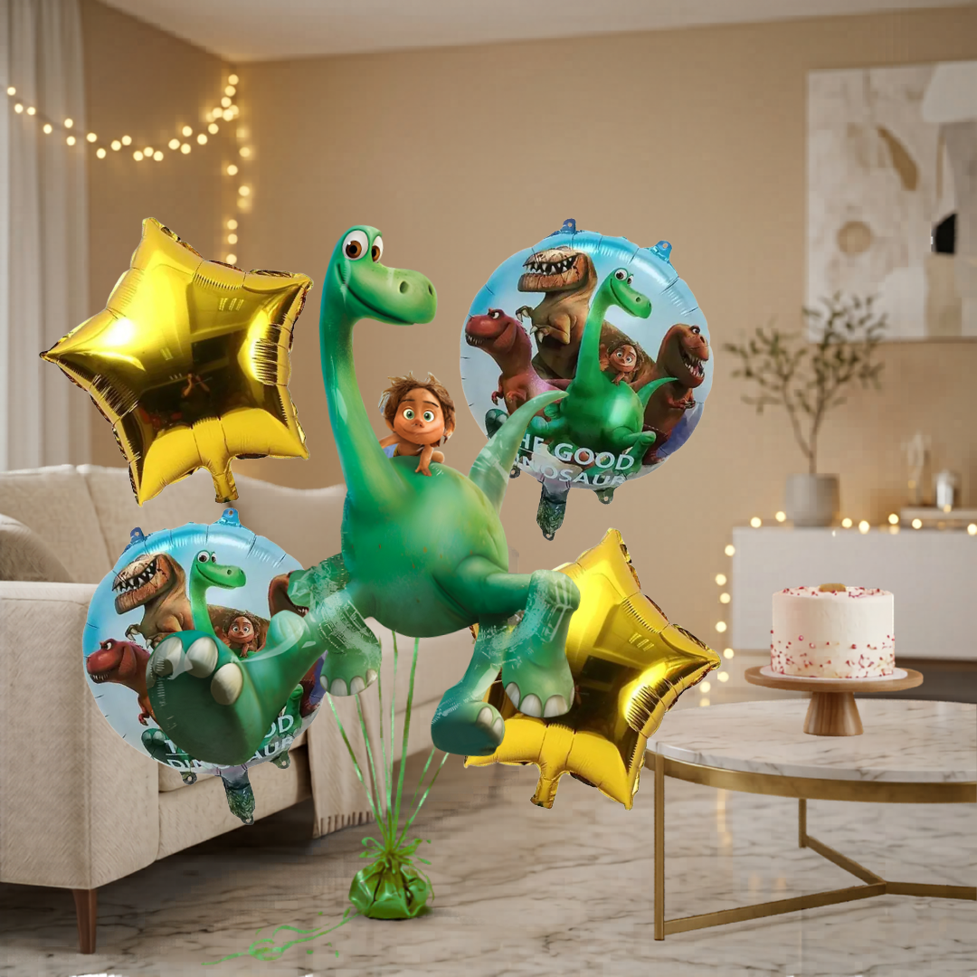 Dinosaur Theme Birthday Balloon Set - 5PC