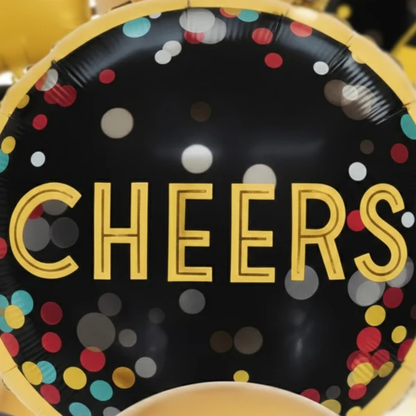 Cheers Balloon Set for Party Celebration Helium Filled & Pre-Inflated Set of 16PC
