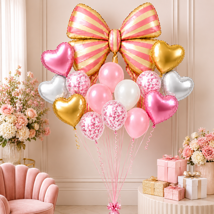 K-POP Theme Rumi Print Birthday Balloon Bouquet Set - 5PC | Helium Filled and Delivers Inflated