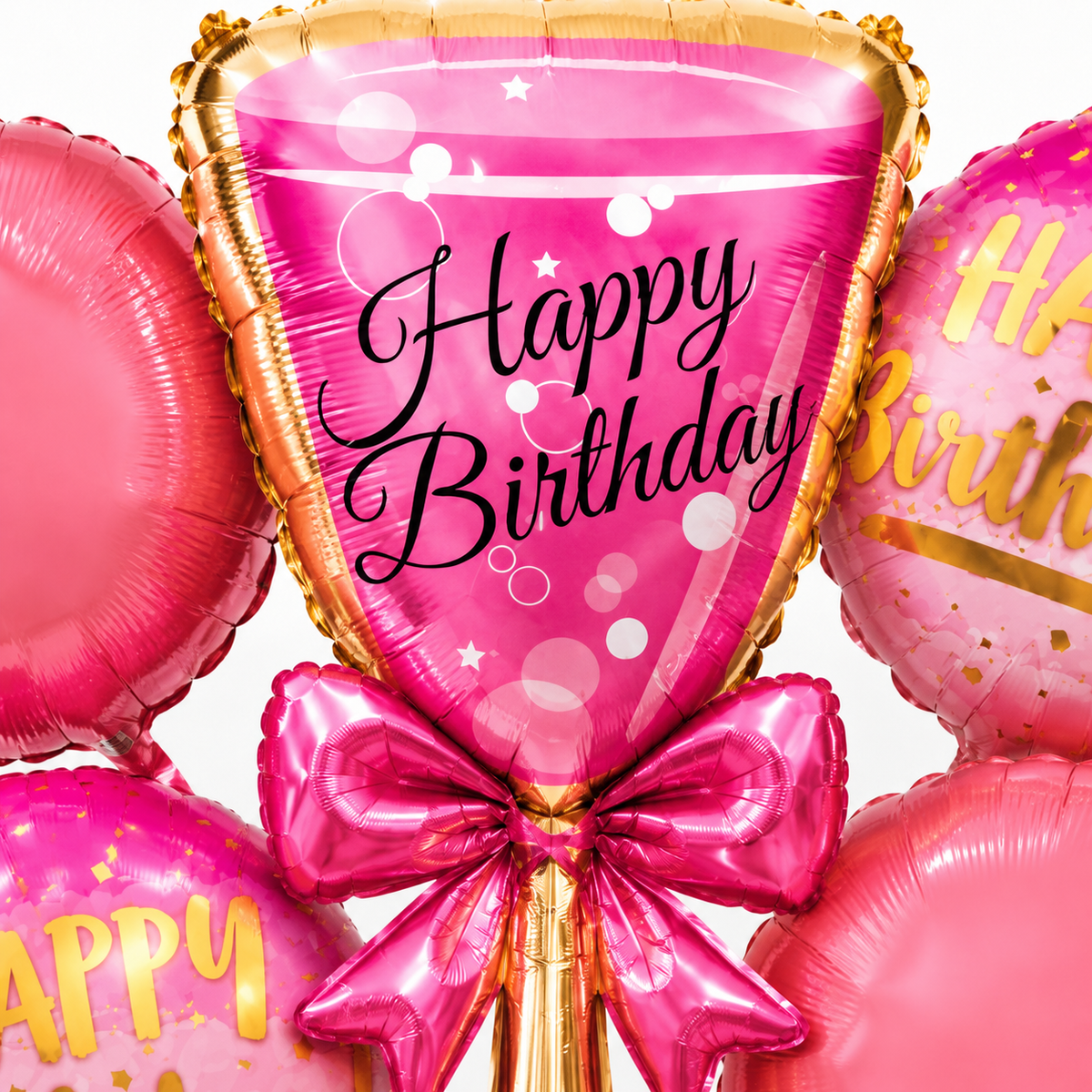 Aged To Perfection Birthday Balloon Bouquet Set - 5PC | Helium Filled and Delivers Inflated
