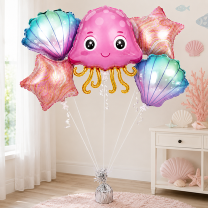 Soccer Birthday Balloon Bouquet Set - 5PC | Helium Filled and Delivers Inflated
