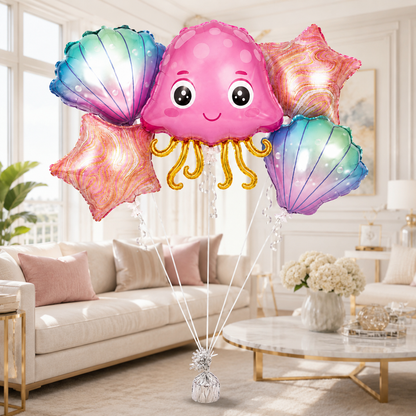 Soccer Birthday Balloon Bouquet Set - 5PC | Helium Filled and Delivers Inflated