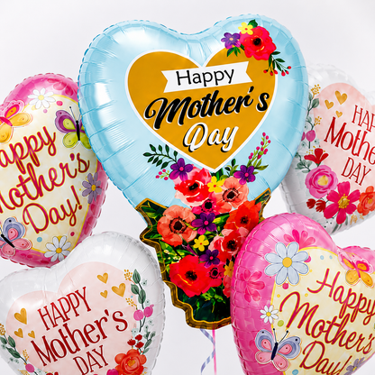 Jellyfish and Seashell Shaped Underwater Theme Bouquet Set - 5PC | Helium Filled and Delivers Inflated
