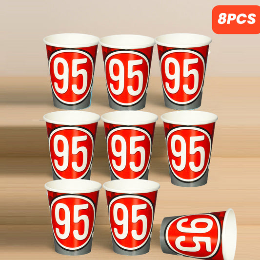 1st Birthday Hugs & Stitches Paper Cups - 250ML - 8 PC