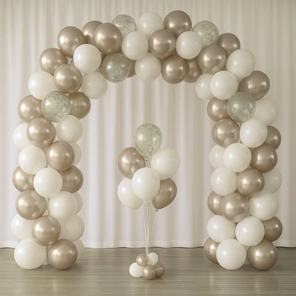 Happy Birthday Golden Balloons and Golden Confetti Balloons Combo Set - 22PC
