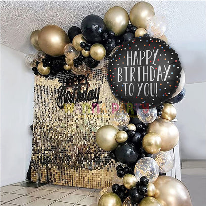 Happy Birthday To You Satin Dots Balloon, 18 Inch – 1 Pc