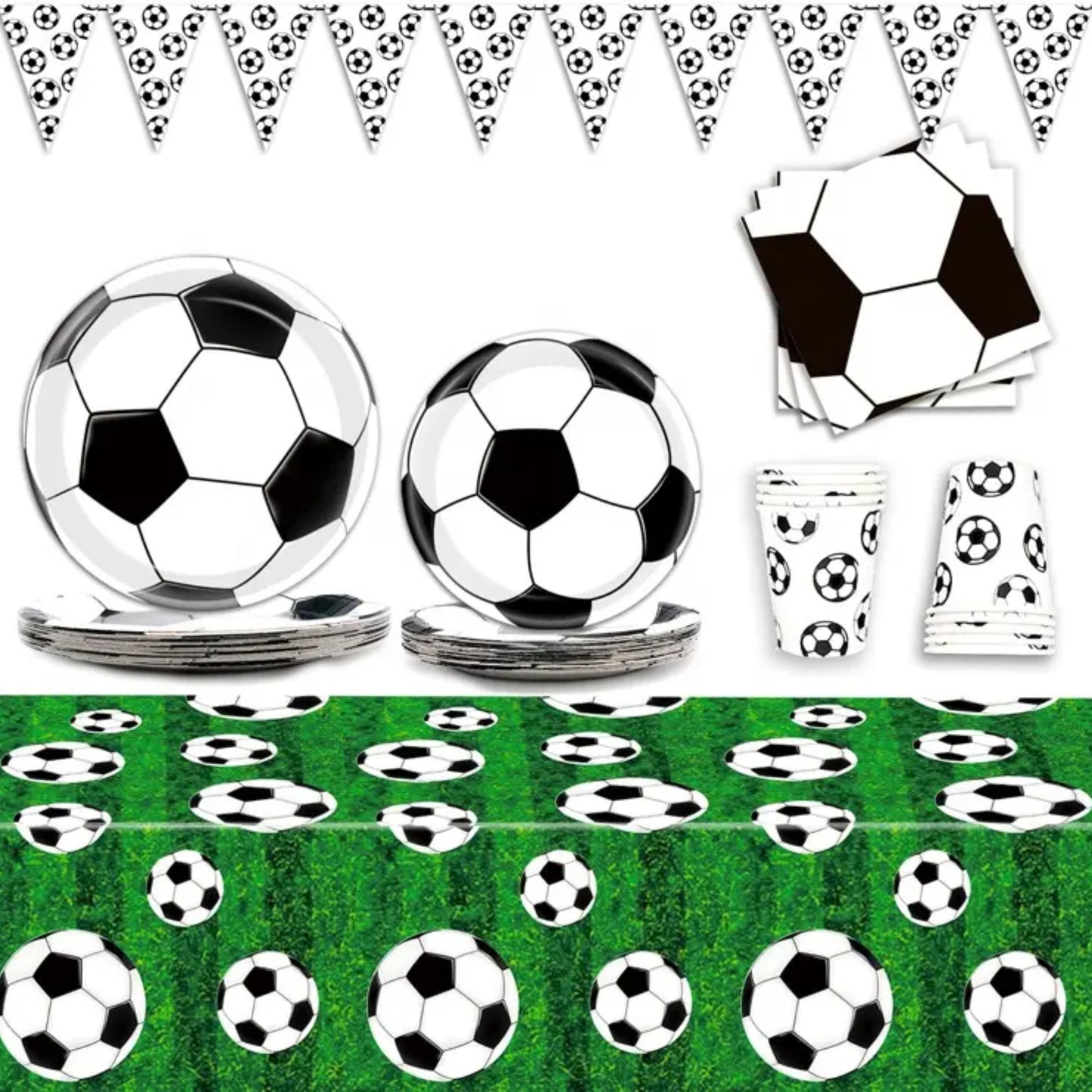 "Soccer Theme Party Paper Plates 10PC - Football Tableware | Wanna Party" - Image 7
