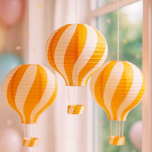 Hot Air Balloon Parachute Orange Lanterns - 1PC