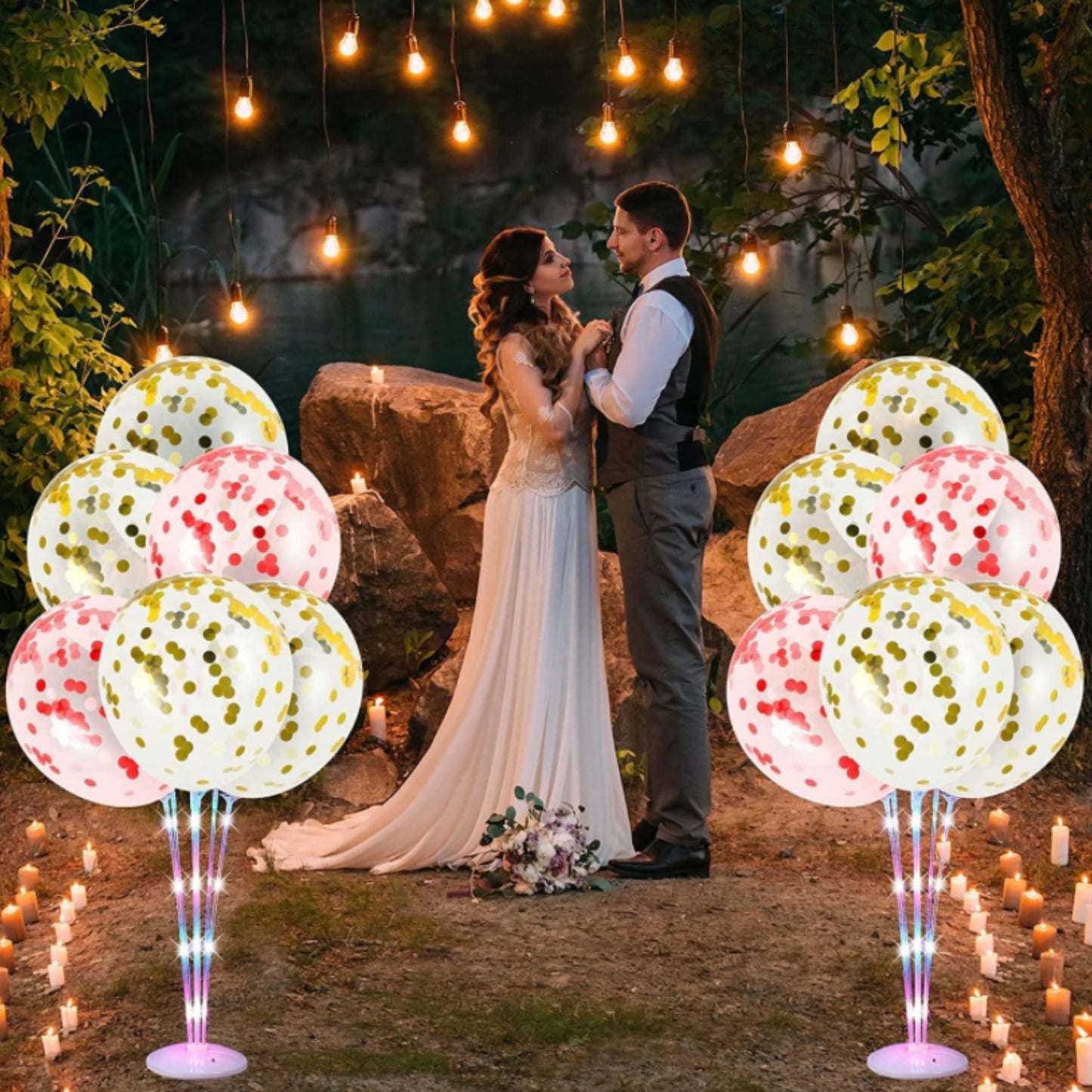 Balloon Centerpiece Stand with Light-1PC