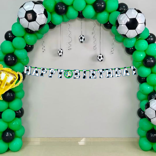 Soccer/Football Theme Birthday Letter Banner Jumbo - 10FT  - 1PC