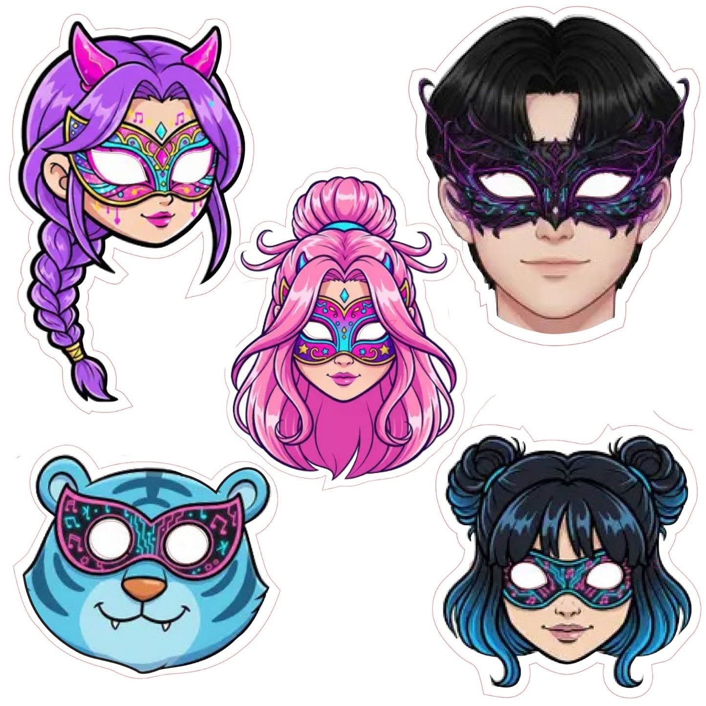 Kpop Demon Hunters Photo Props - 5PC