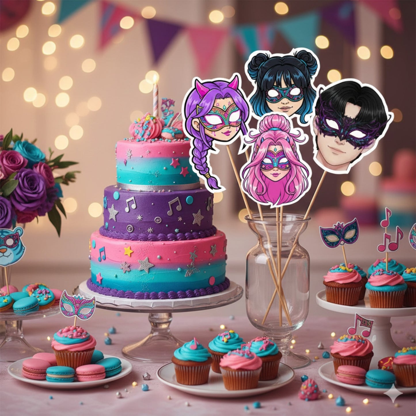 Kpop Demon Hunters Photo Props - 5PC